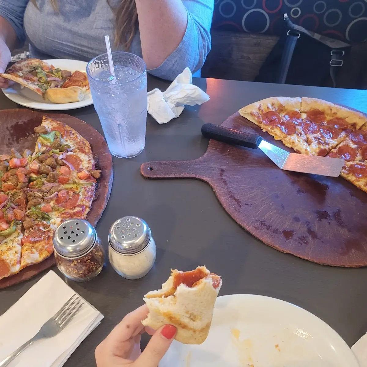 Stuffed Crust Pepperoni Pizza & Thin Crust Supreme Pizza