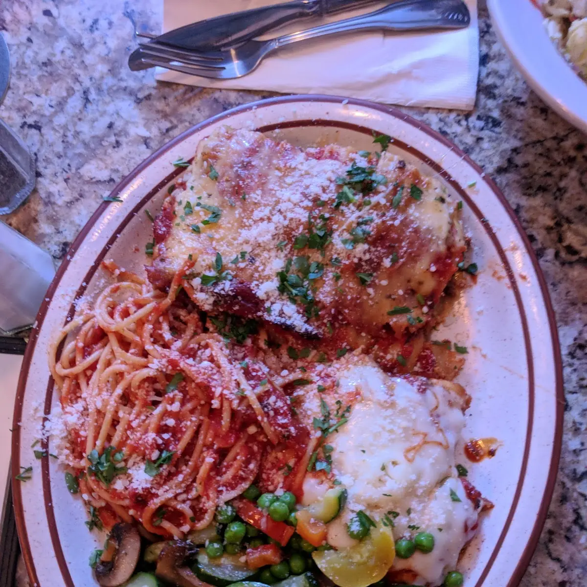 Chicken Parmesan & Pasta