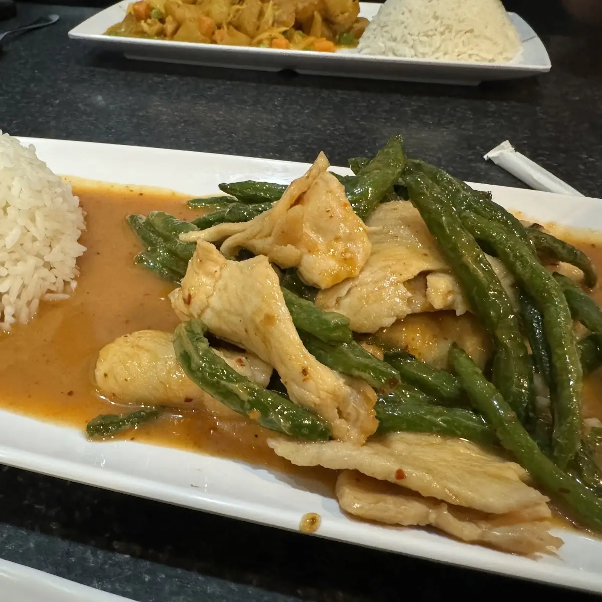 Peanut Curry with Chicken with Green Peppers