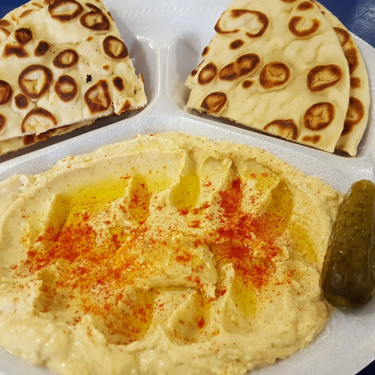 Gyro and Hummus