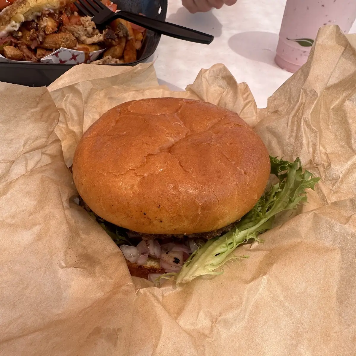 Garlic Parmesan Cheeseburger