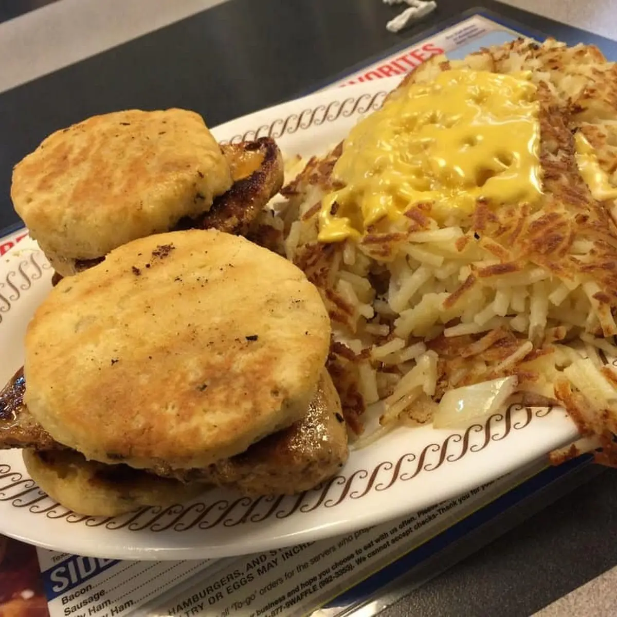Texas Breakfast Melt with Hashbrowns