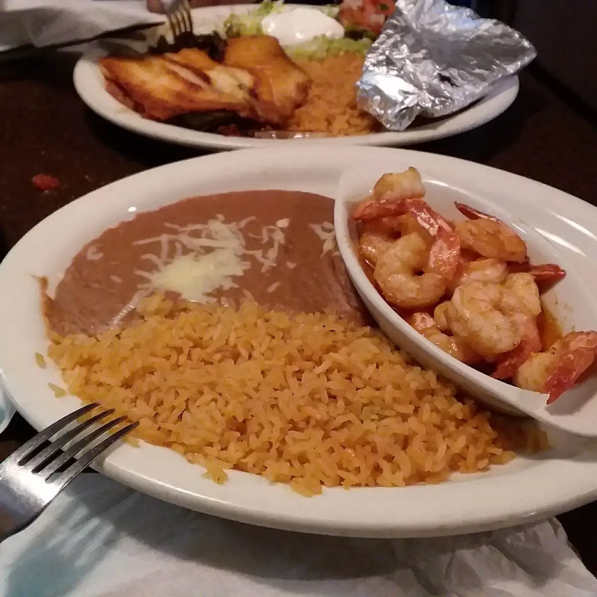 Fried Tilapia Fillet Shrimp Fried Rice