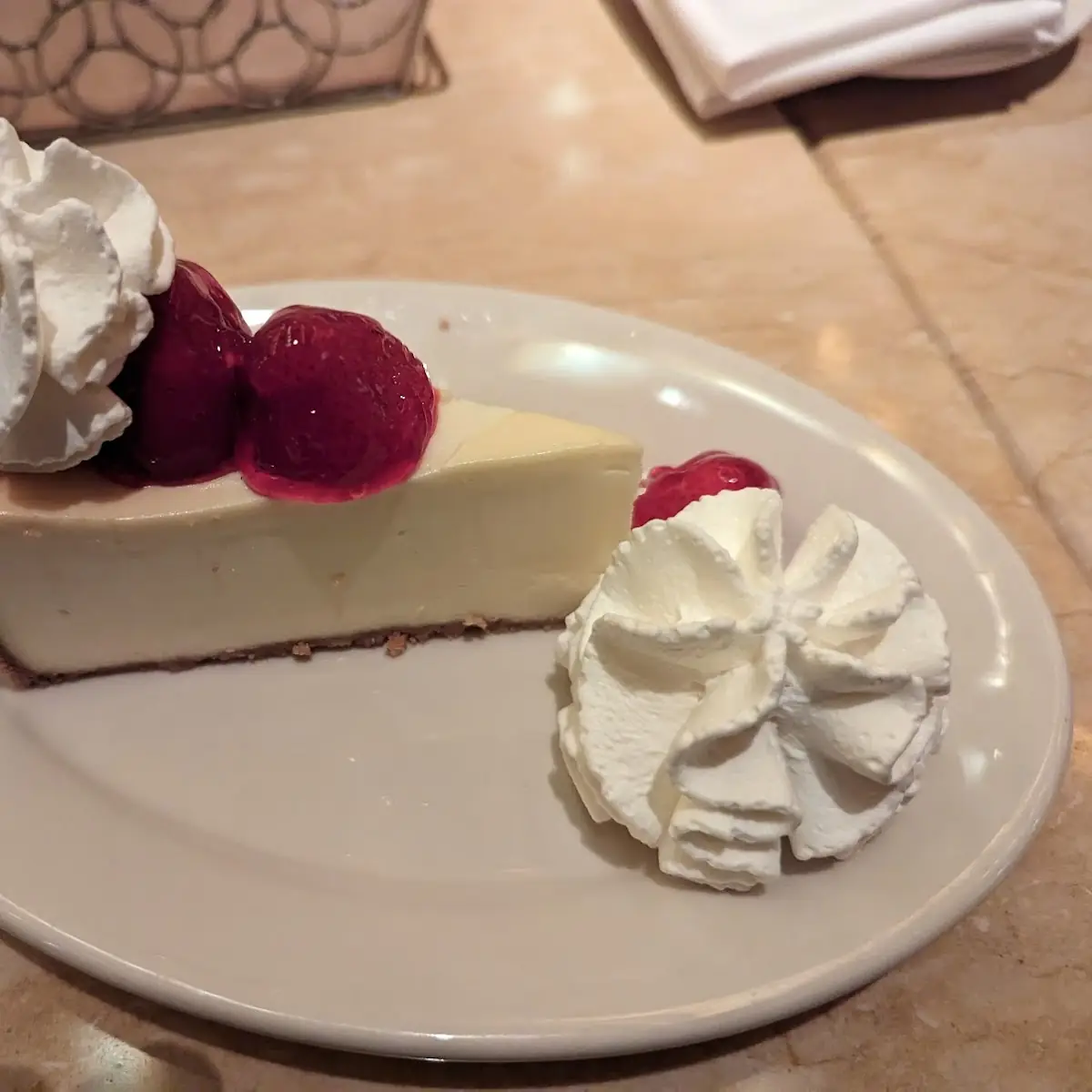 White Chocolate Raspberry Cheesecake