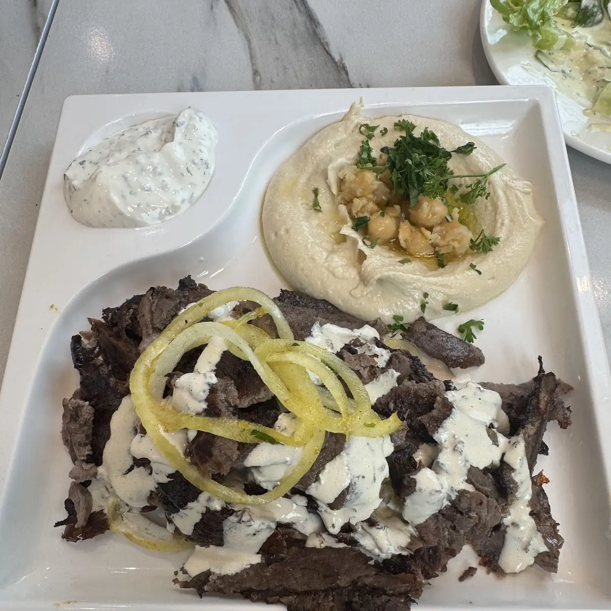 Chicken and Beef Shawarma Plate