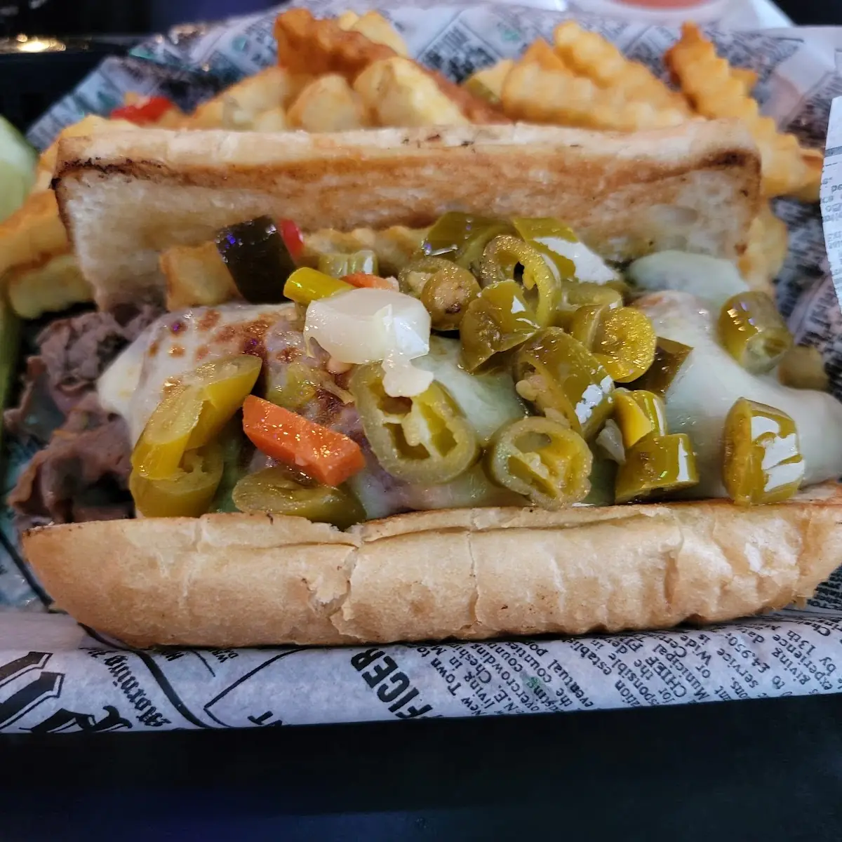 Italian Beef with Garlic Bread
