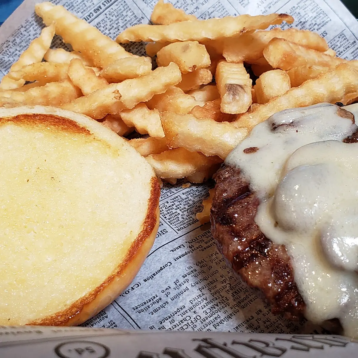 Mushroom Swiss Burger