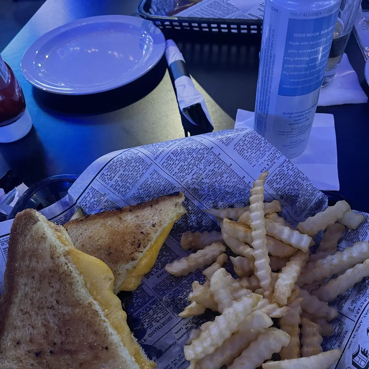 Patty Melt with Crinkle Fries