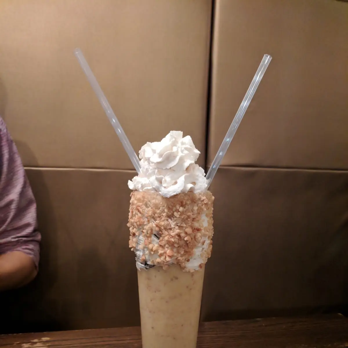 Shake Topped with a Sugar Cookie