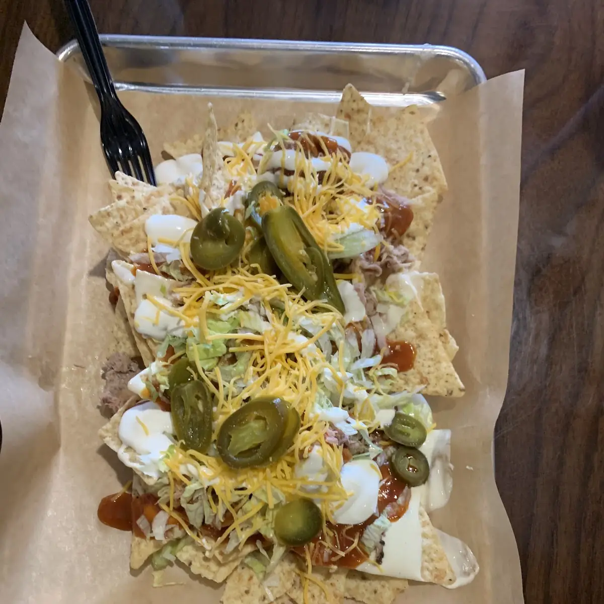 Chicken Nachos with Cheese