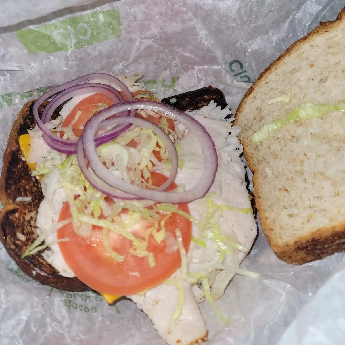 Turkey Bacon Ranch Sandwich