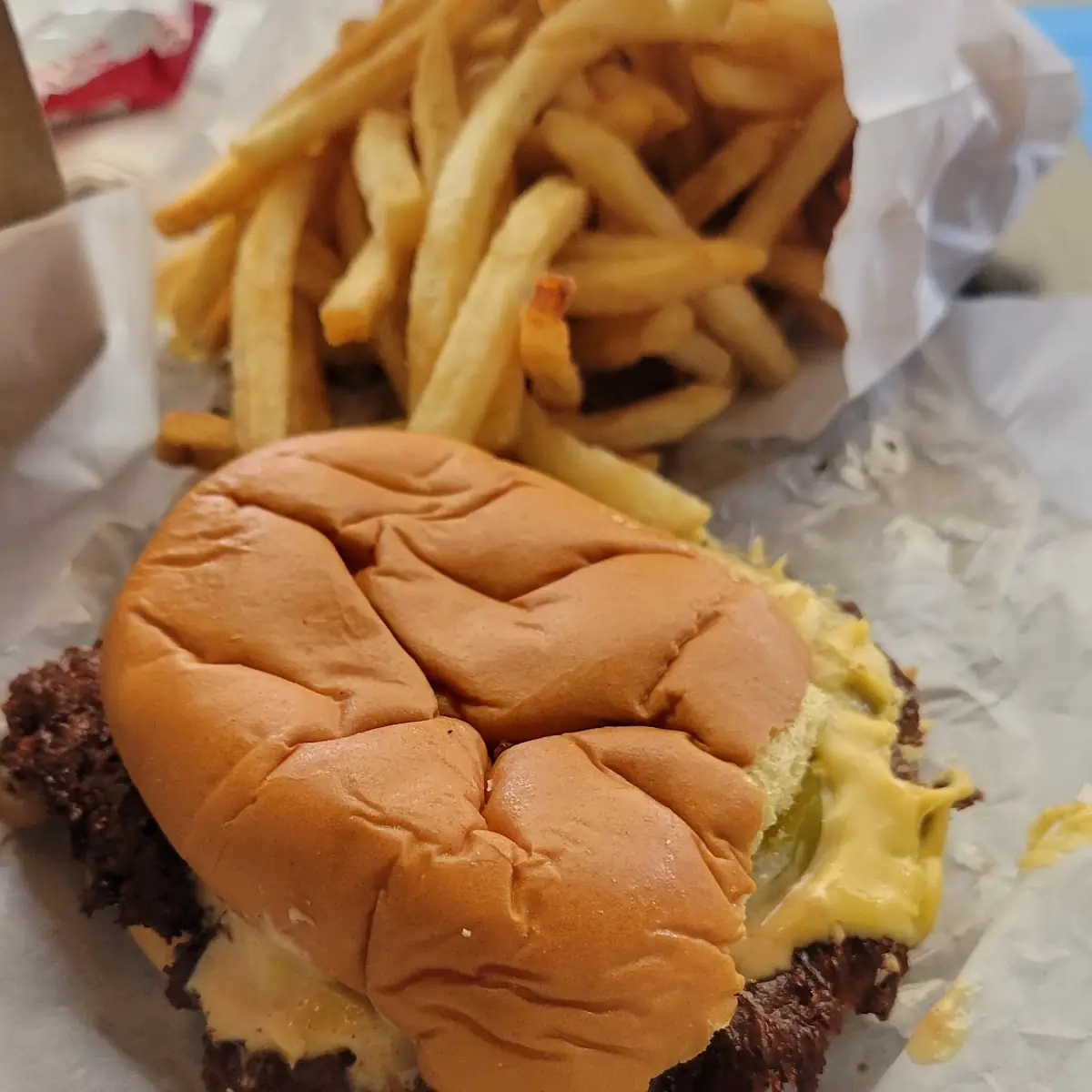 Double Cheeseburger Without Grilled Onions