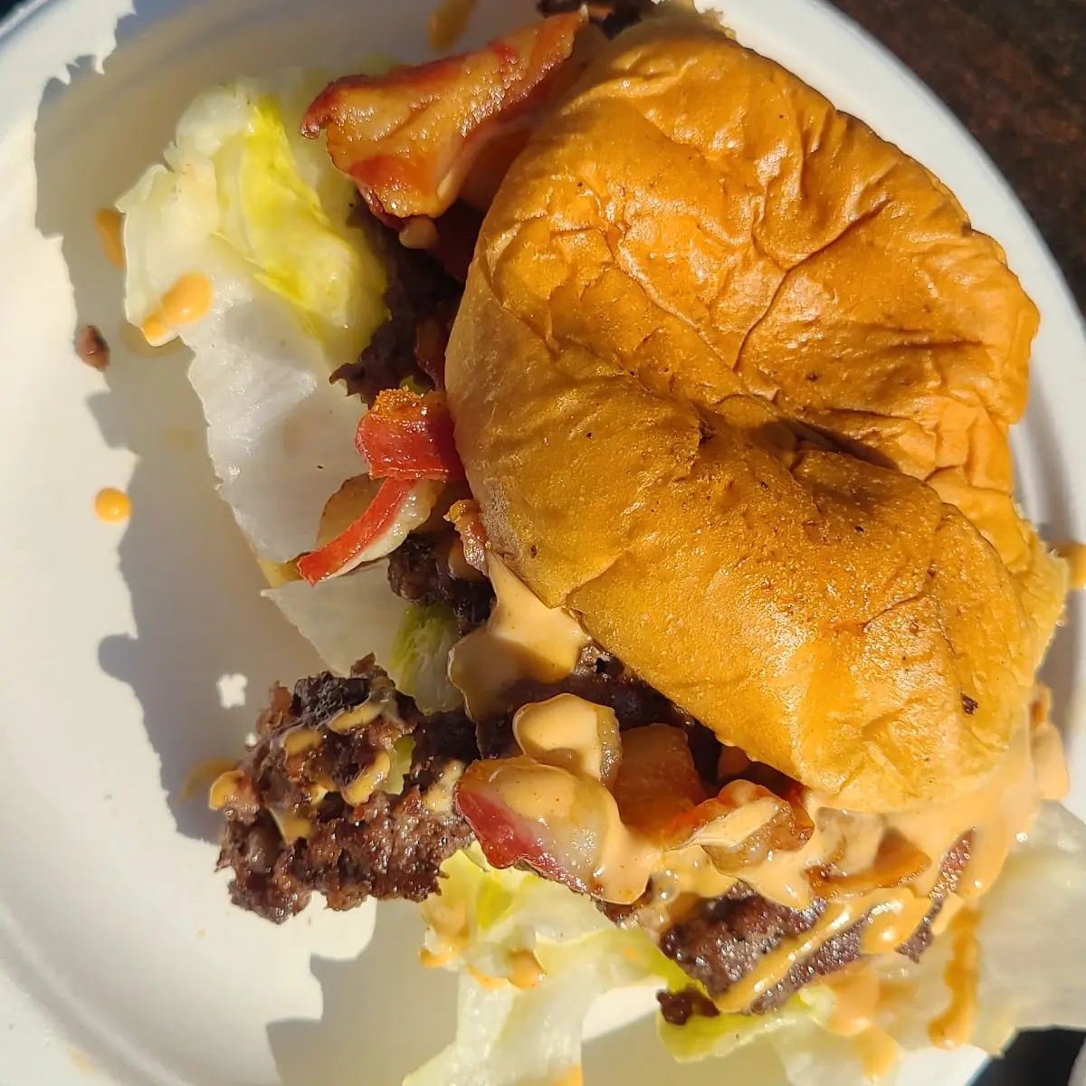 Hamburger Double Bacon Burger