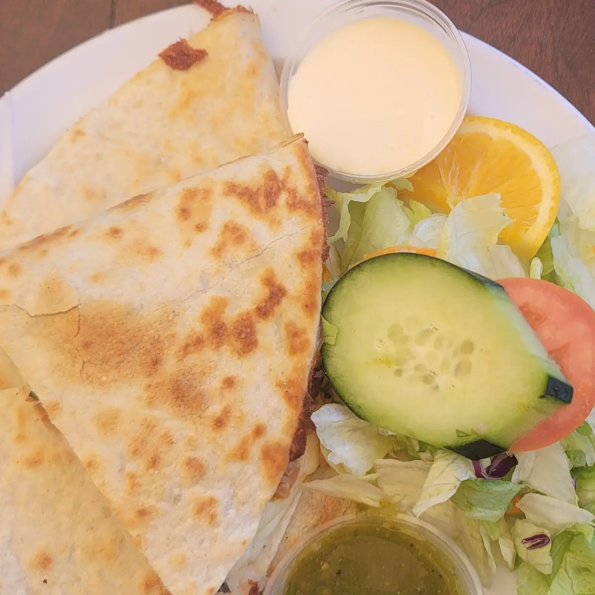 Chicken and Shrimp Quesadilla
