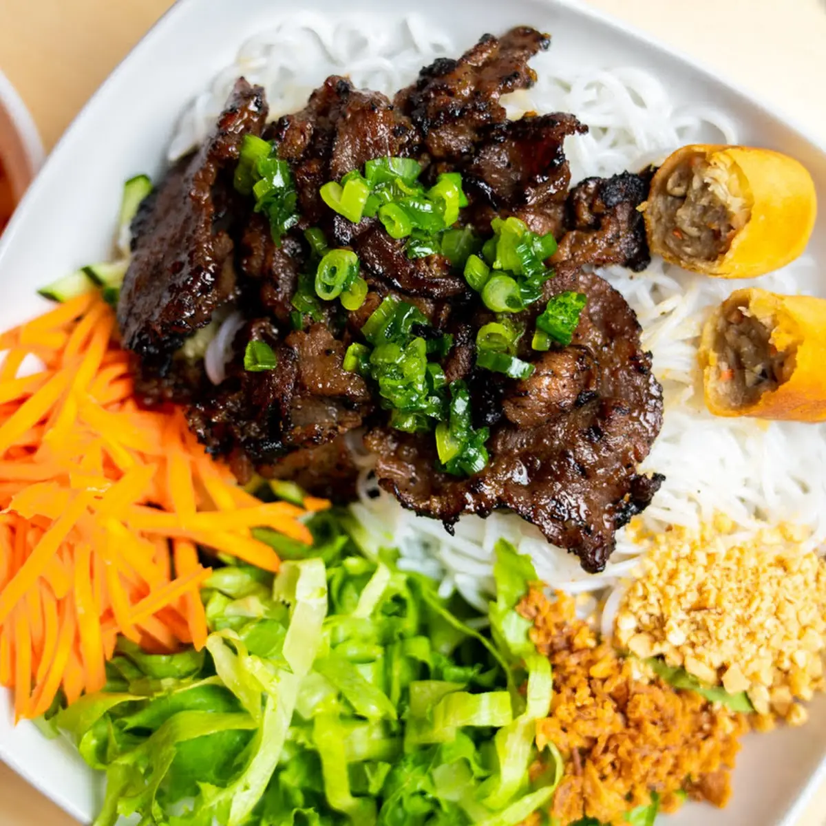Grilled Beef Rice Plate Cơm Thịt Bò Nướng