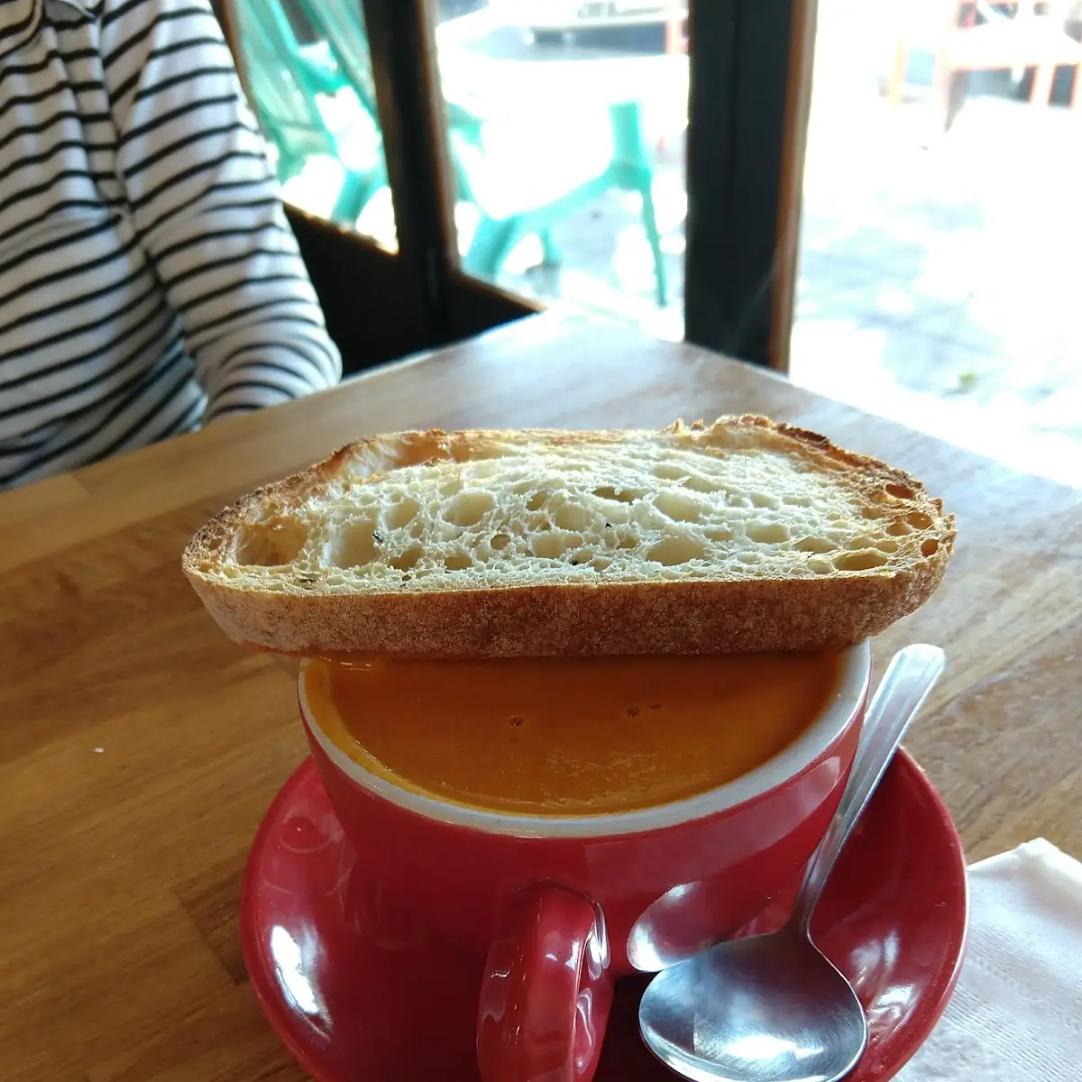 Tomato Soup with Toasted Bread