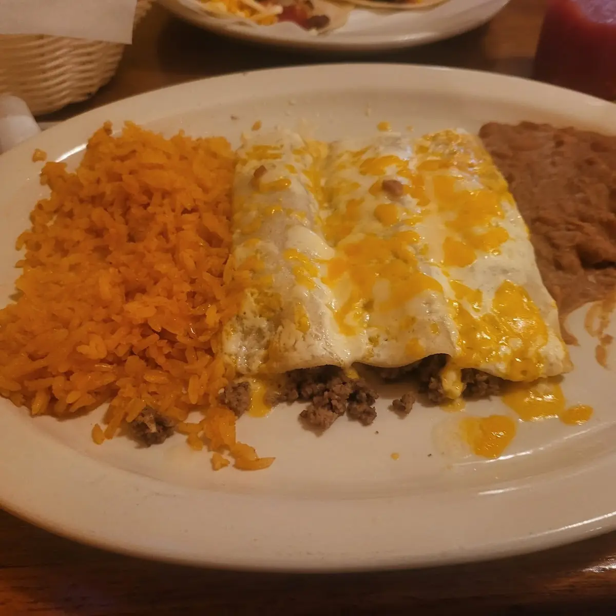 Enchiladas with Sour Cream Sauce