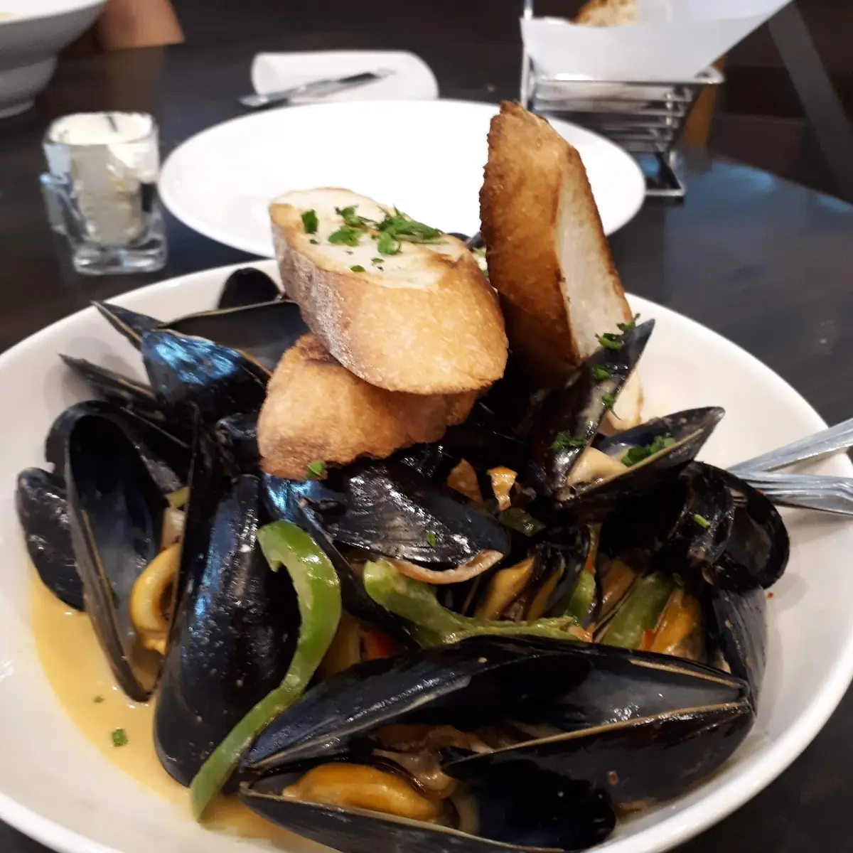 Salsa Verde P E I Mussels