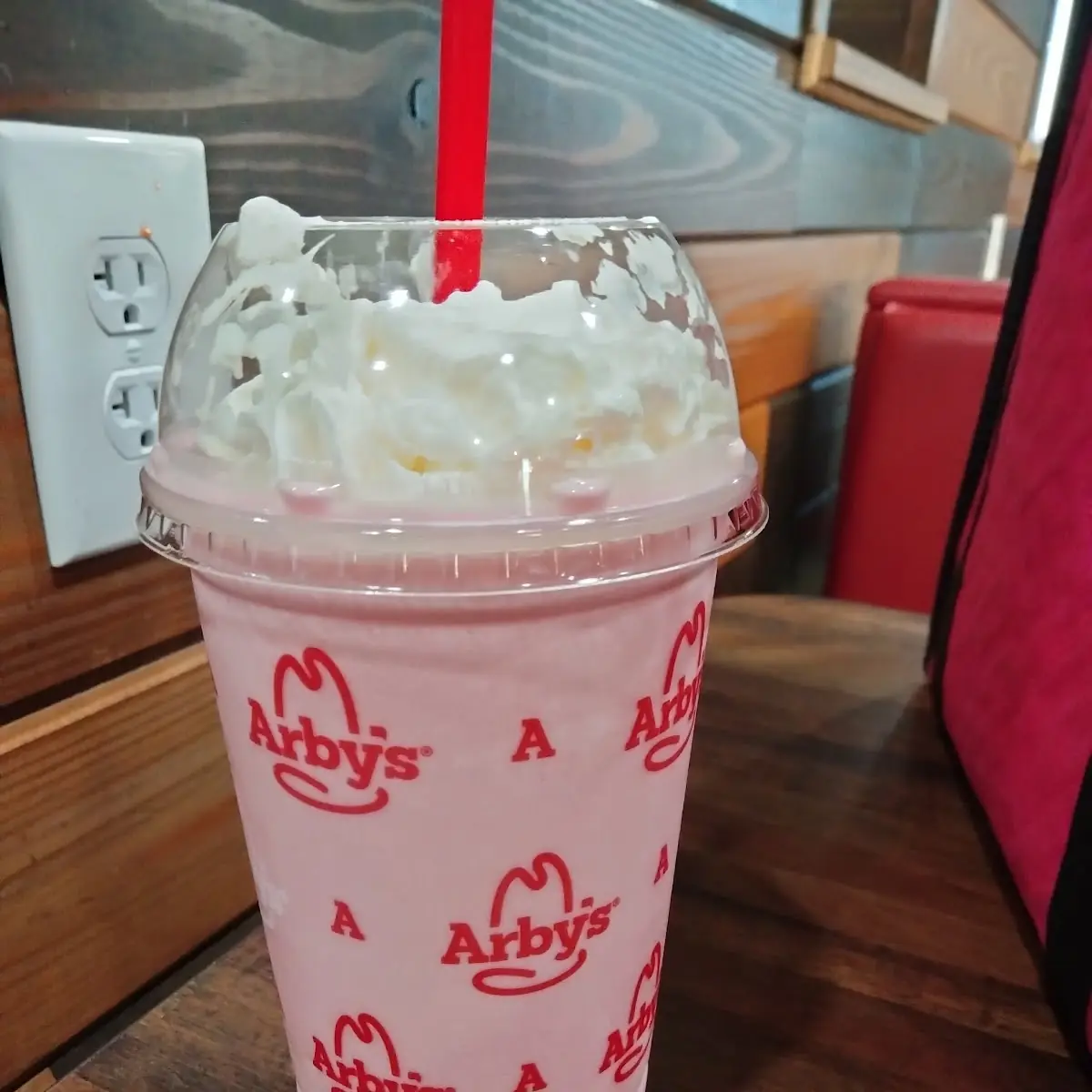 Strawberry Shake with Whipped Cream