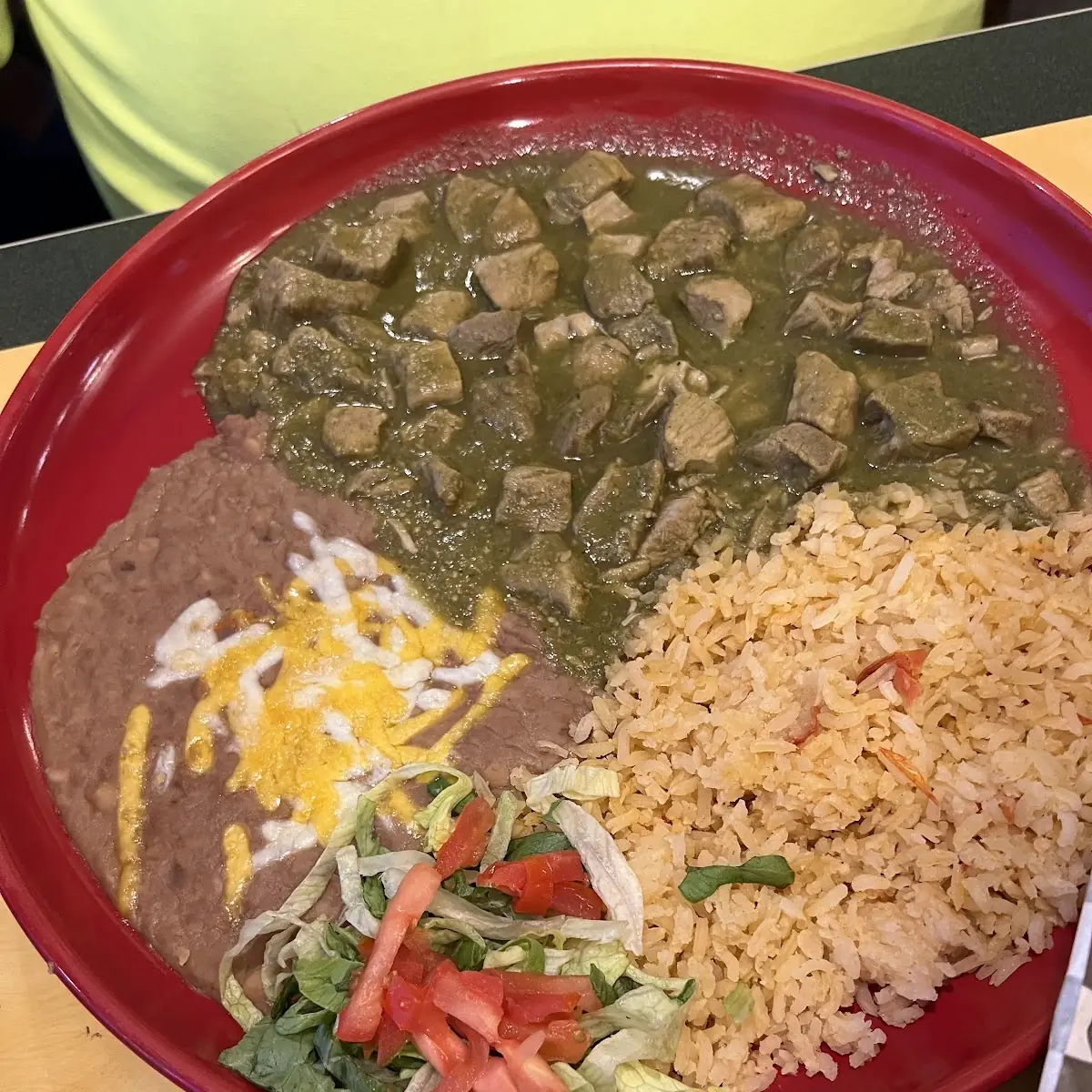 Chile Verde Rice and Beans