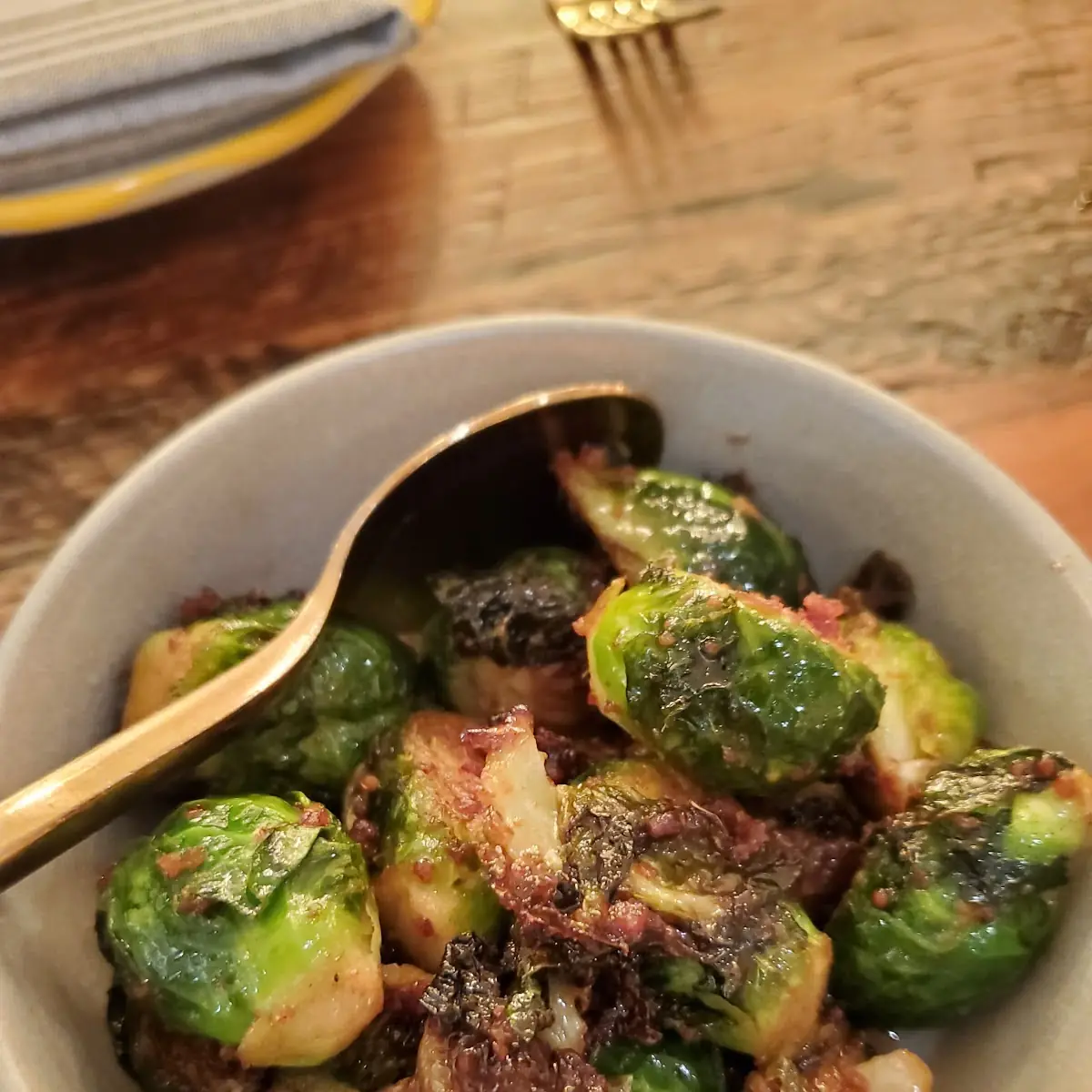 Brussels Sprouts with Bacon Jam