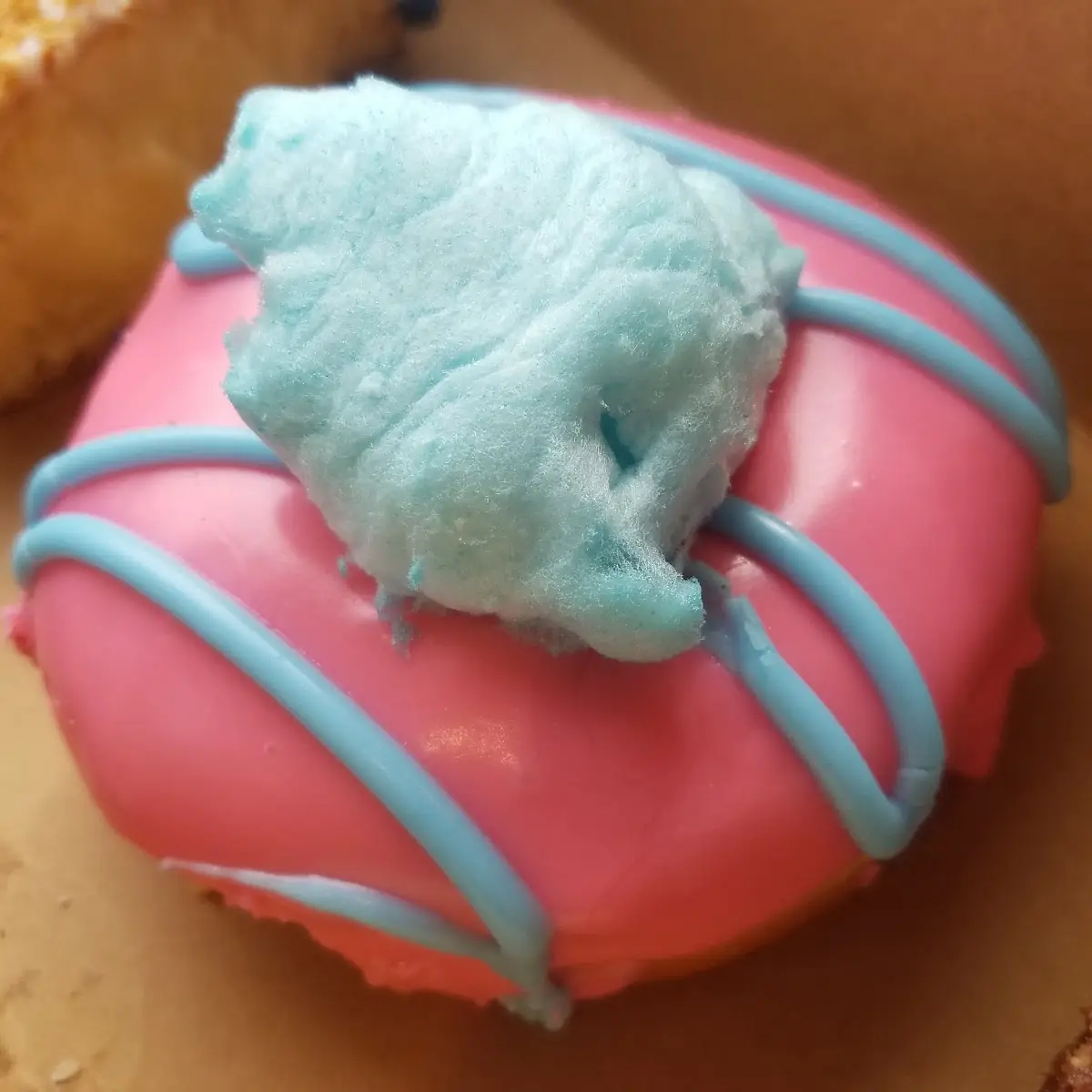 Cotton Candy Doughnut