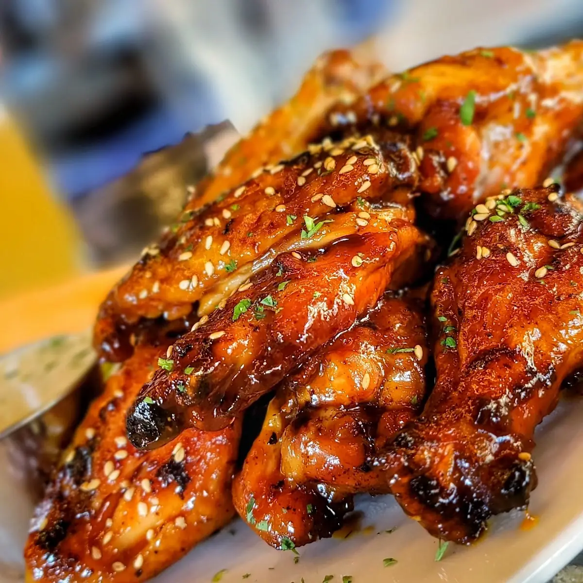Oven Roasted Beer-Brined Chicken Wings