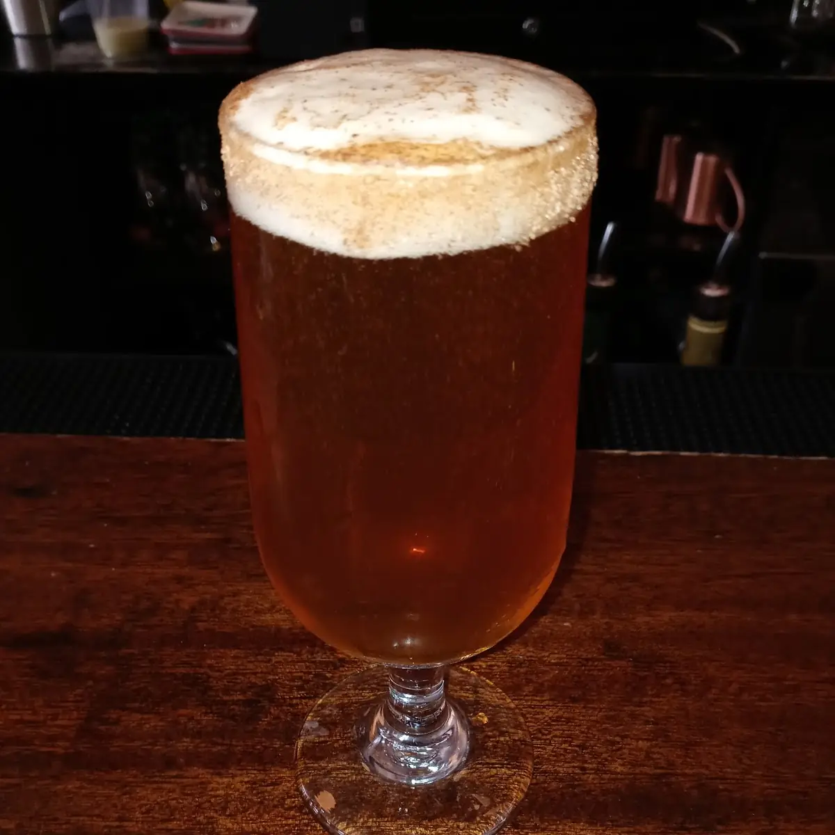 Pumpkin Draft with Cinnamon Sugar Rim