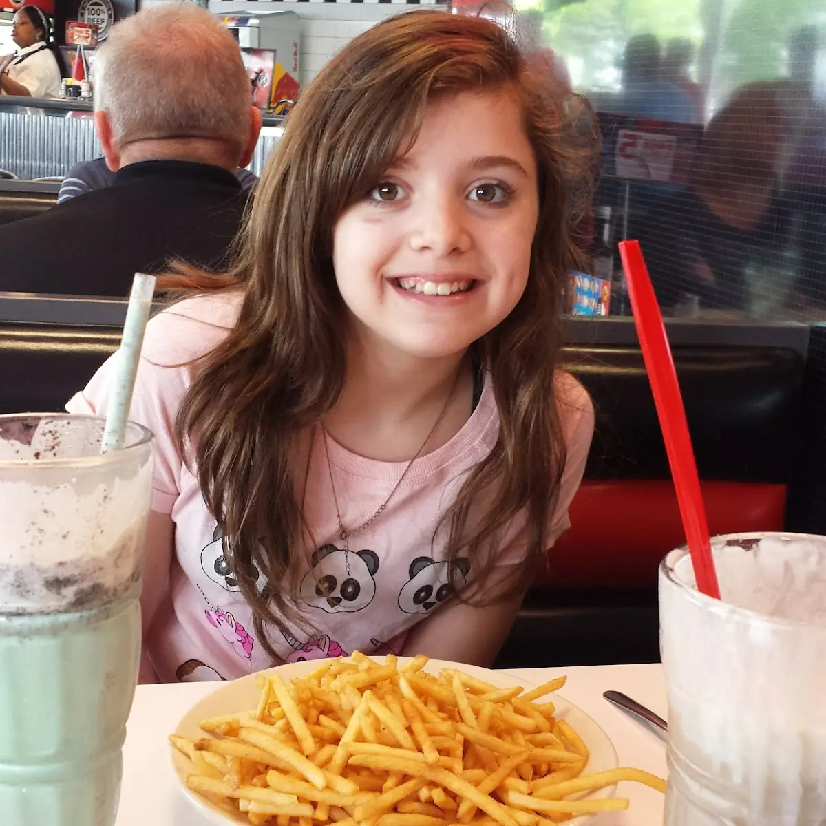 Mint Chocolate Shake and Fries