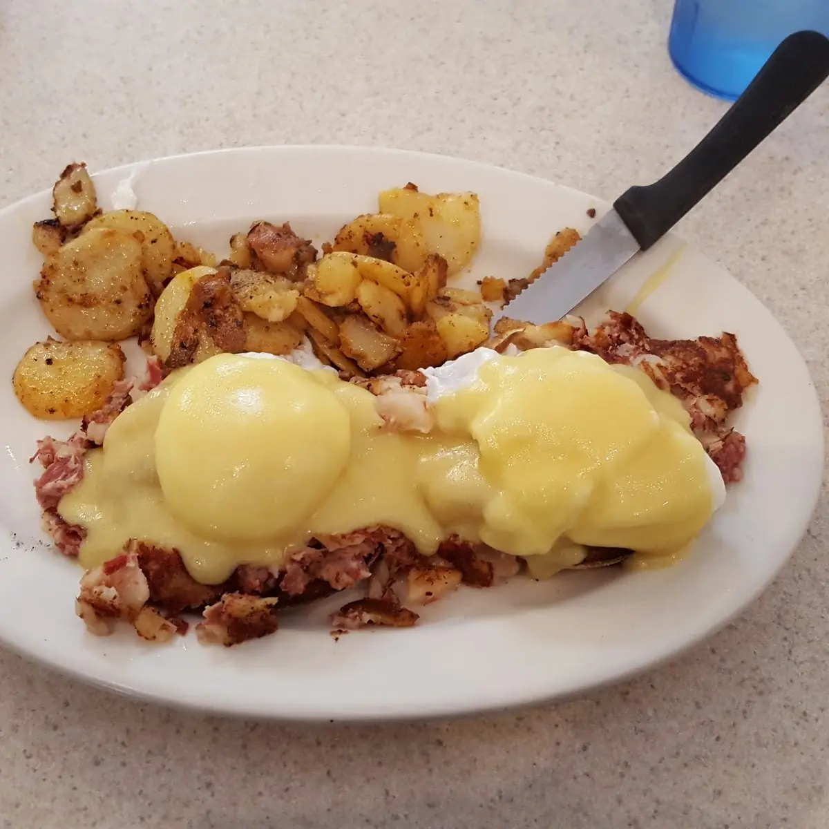 Roast Beef Hash Eggs Benedict