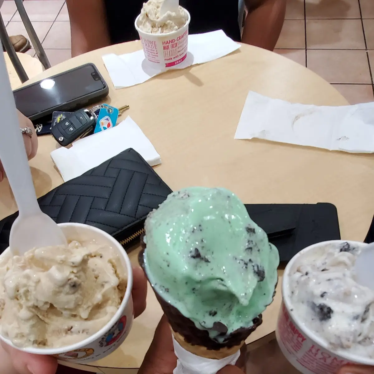 Mint Chocolate Chip Ice Cream Cone
