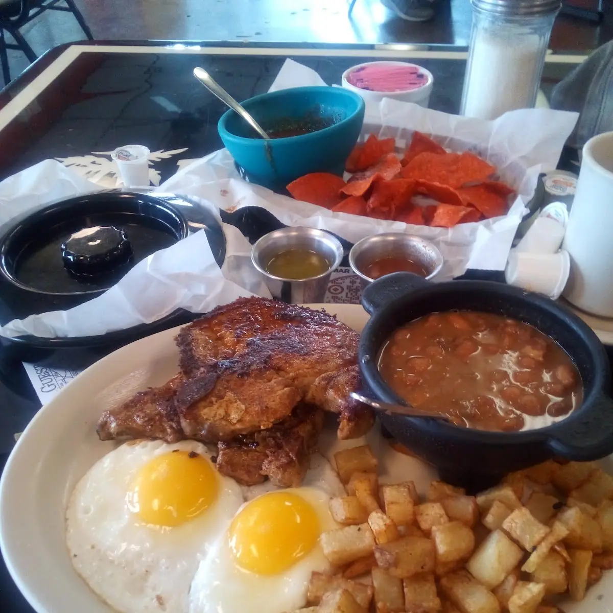 Pork Chops and Eggs
