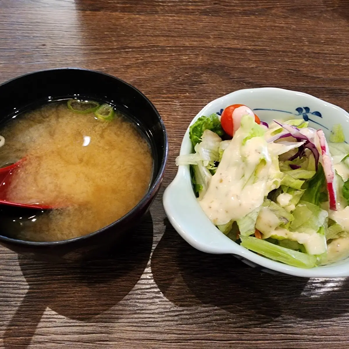 Salad and Miso Soup