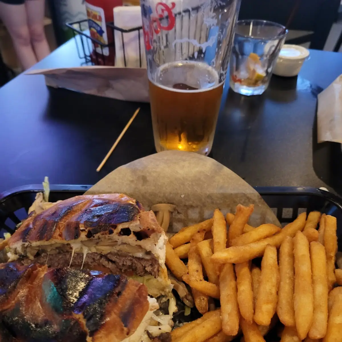 Mushroom Swiss Burger
