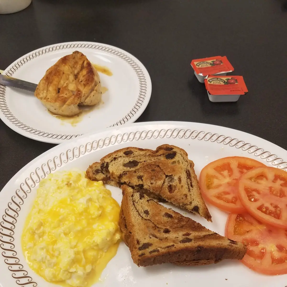 Cheese N' Eggs with Raisin Toast