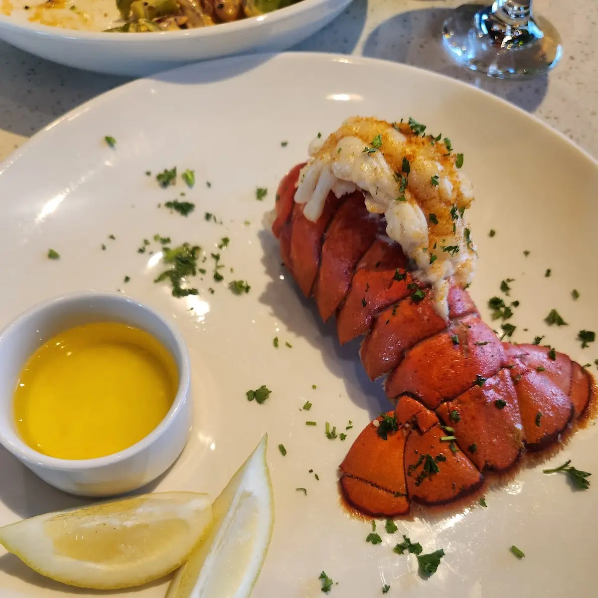 Twin Lobster Tail with Asparagus