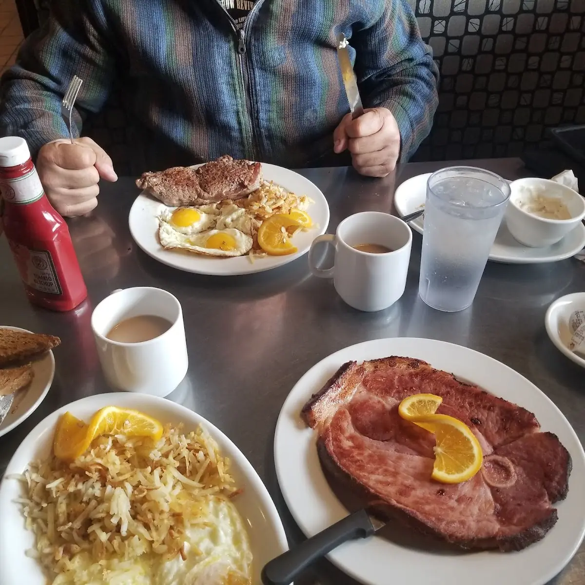 Ham Steak Breakfast