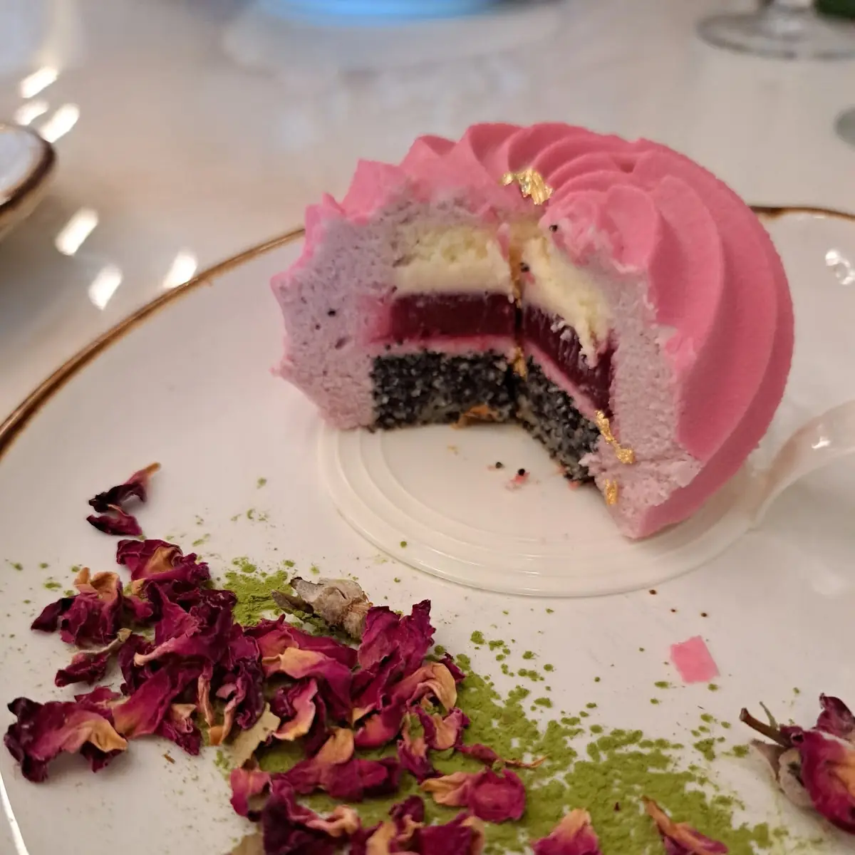 Raspberry Cake Slice