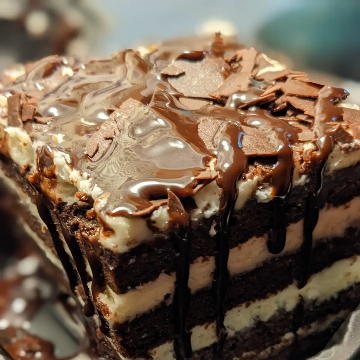 Chocolate Brownie Lasagna