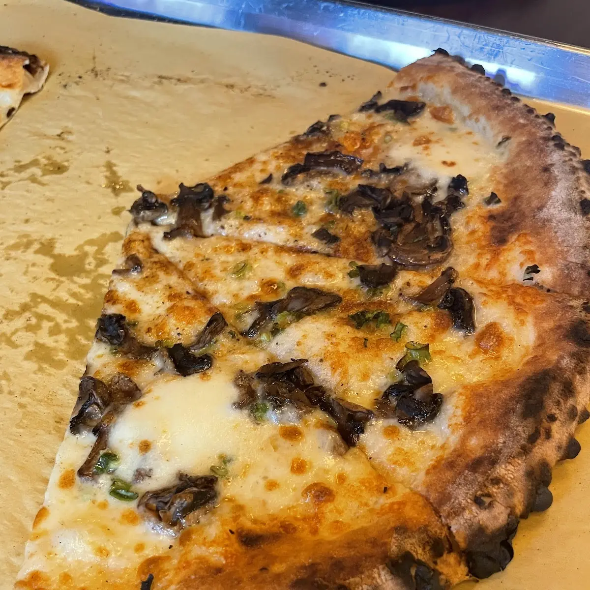 Wood-Fired Mushroom Pizza