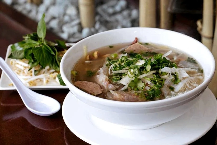 Sliced Beef Pho & Pork, Homemade Baguette “ Banh Mi Oi “