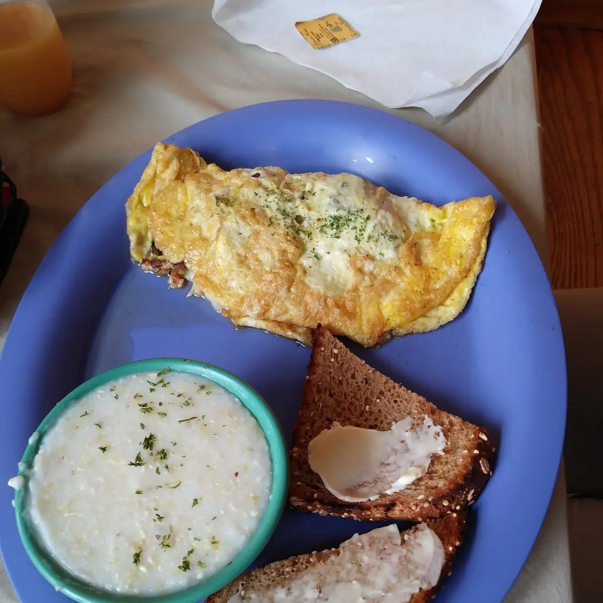 Crab Meat & Baby Spinach Omelette
