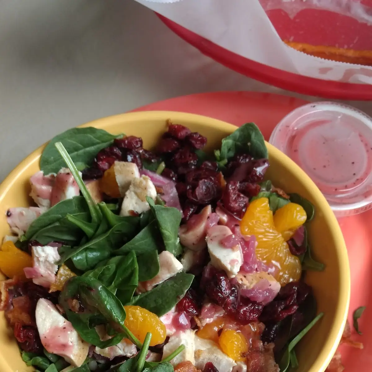 Spinach Salad with Chicken