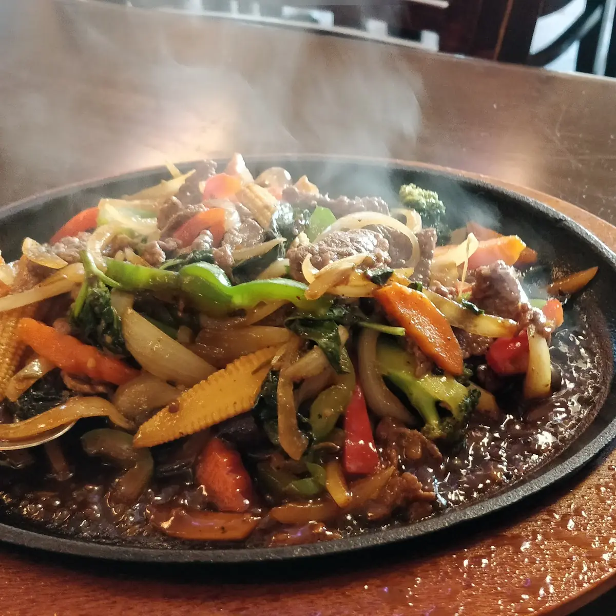 Sizzling Beef or Shrimp