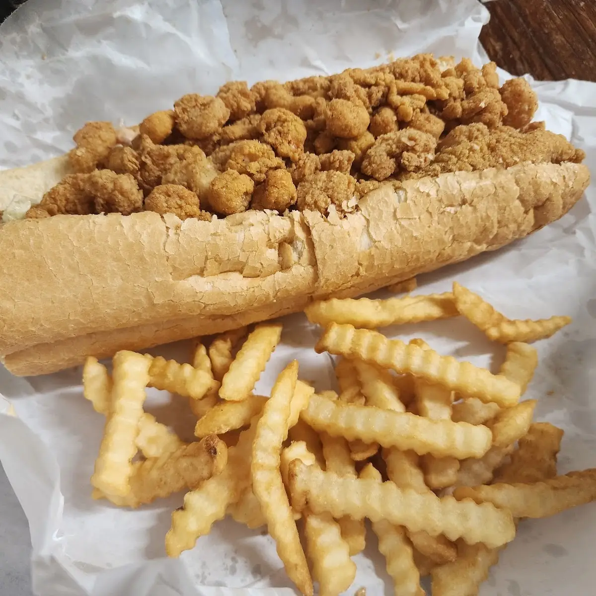 Seafood Platter Poboy