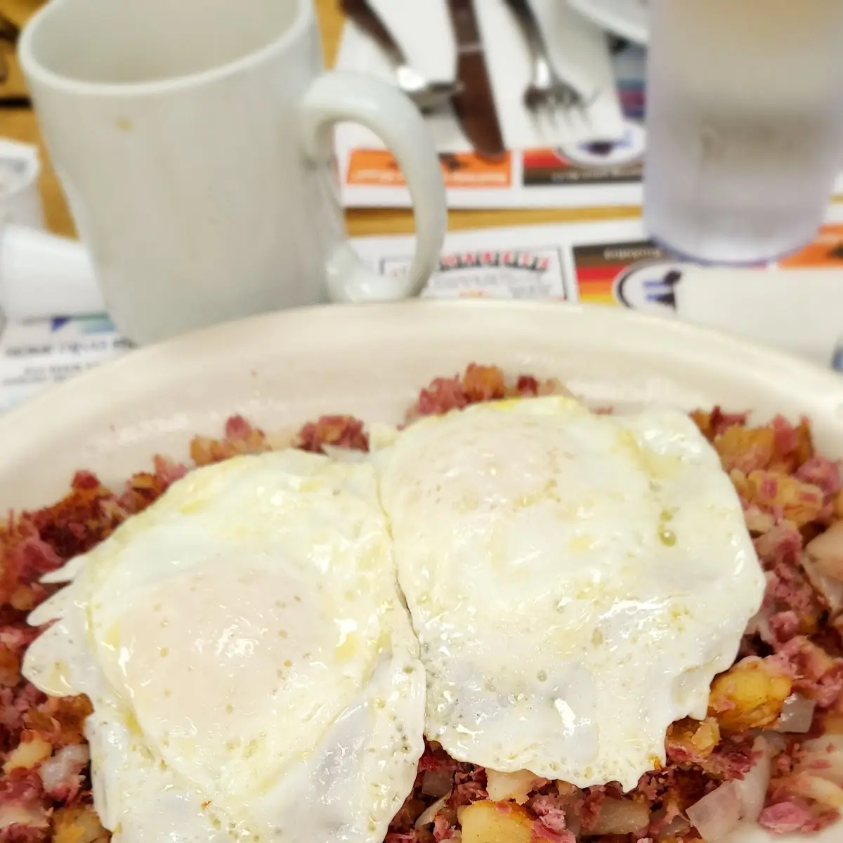 Corn Beef Hash and Eggs