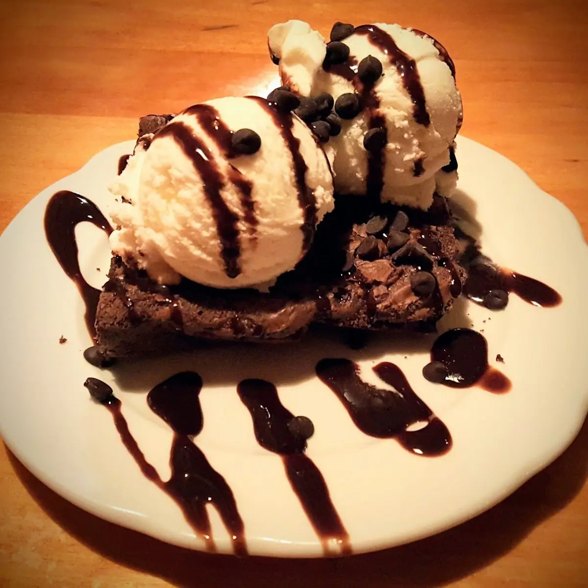 Homemade Brownie Sundae