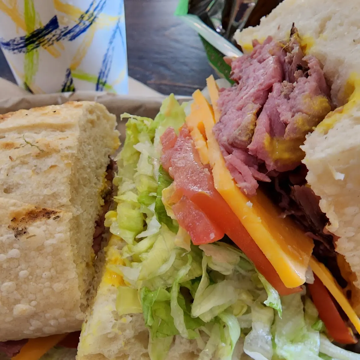 Sourdough Roast Beef and Cheddar Cheese