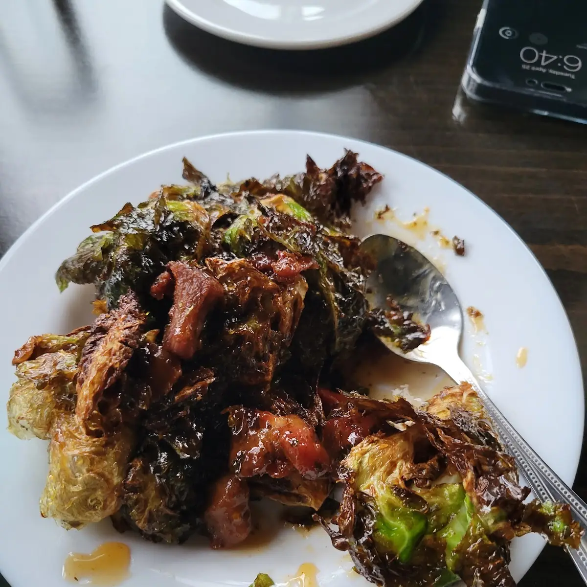 Burnt Ends Pork Belly Brussels Sprouts