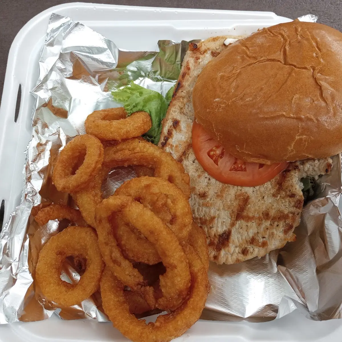 Grilled Pork Tenderloin with Onion Rings